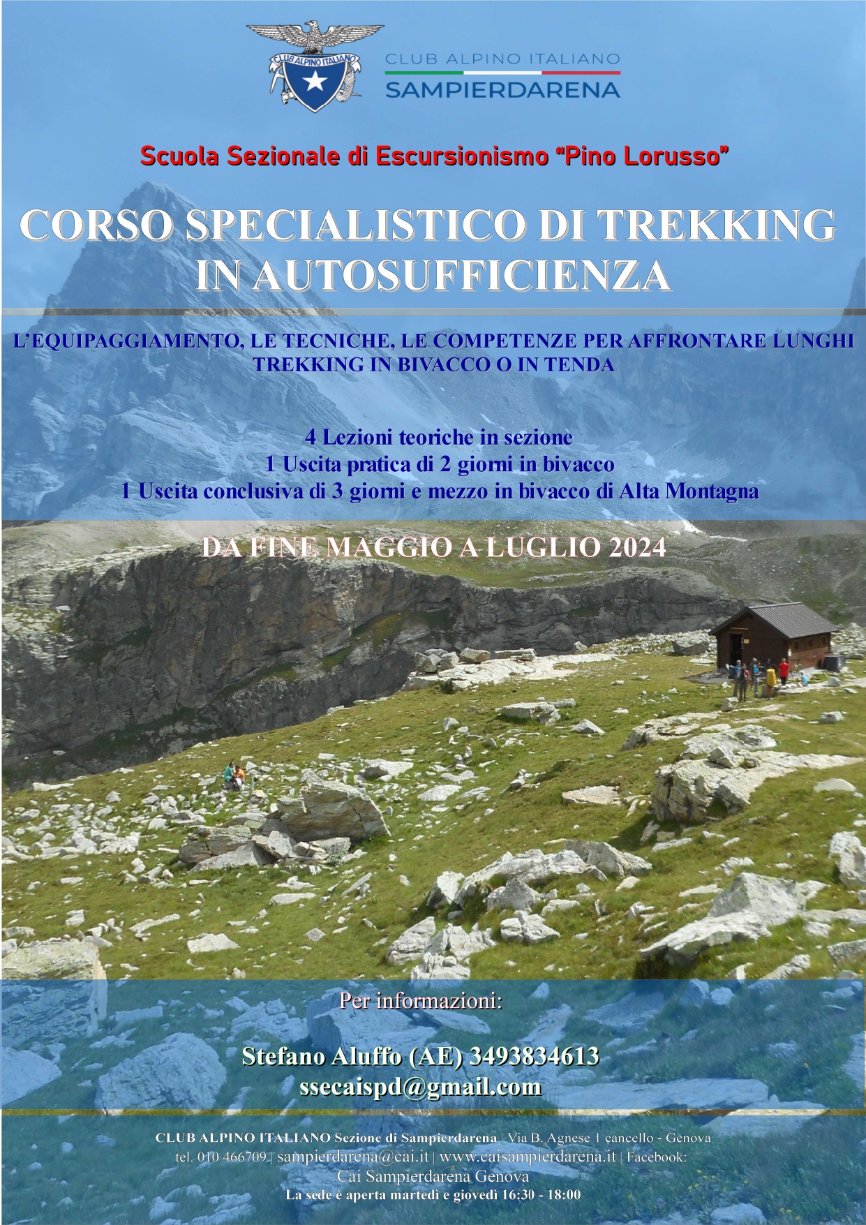 Corso Specialistico di Trekking in autosufficienza